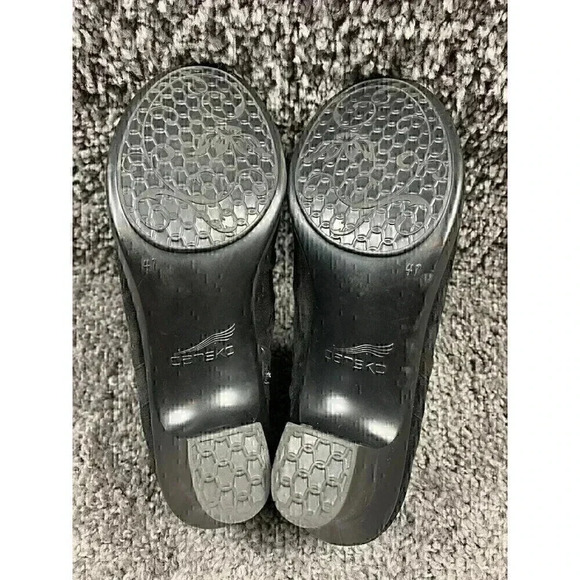 Dansko Buffy Ankle Boots Booties Black Suede Leather Slouch Size EUR 41​ - Picture 7 of 8